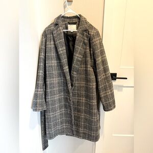 Size S Plaid overcoat
